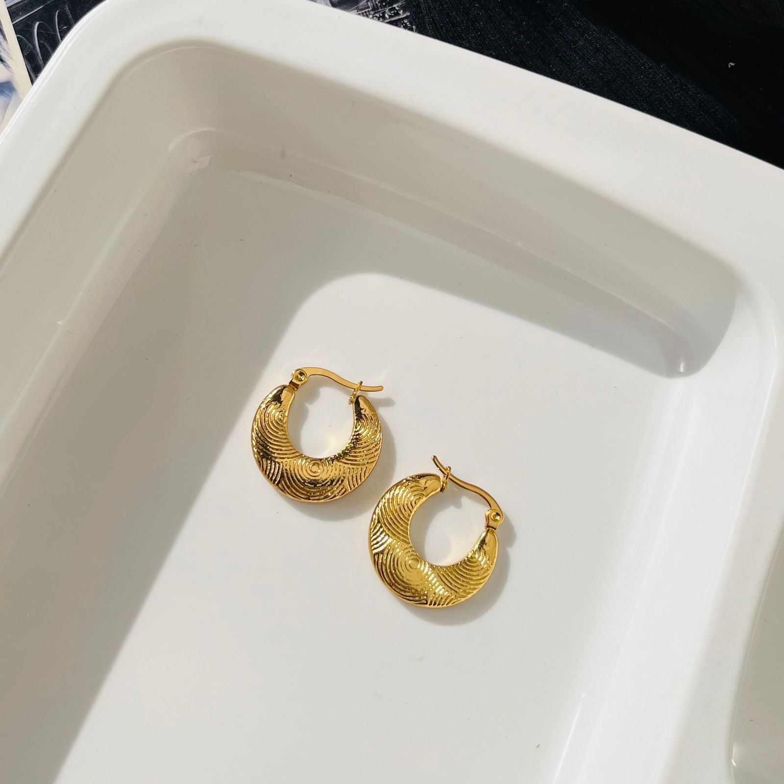 Aria Hoops ~ Anti Tarnish