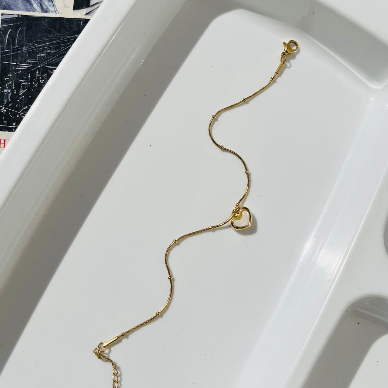 Aria Heart Bracelet- Anti Tarnish
