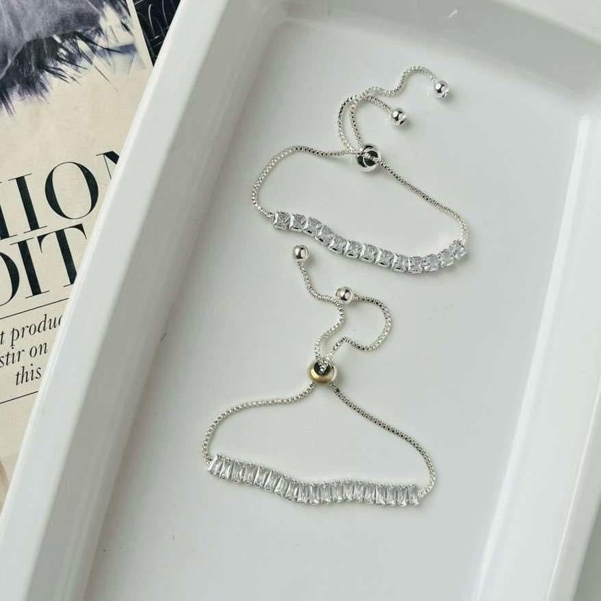 Silver Diamond Bracelet