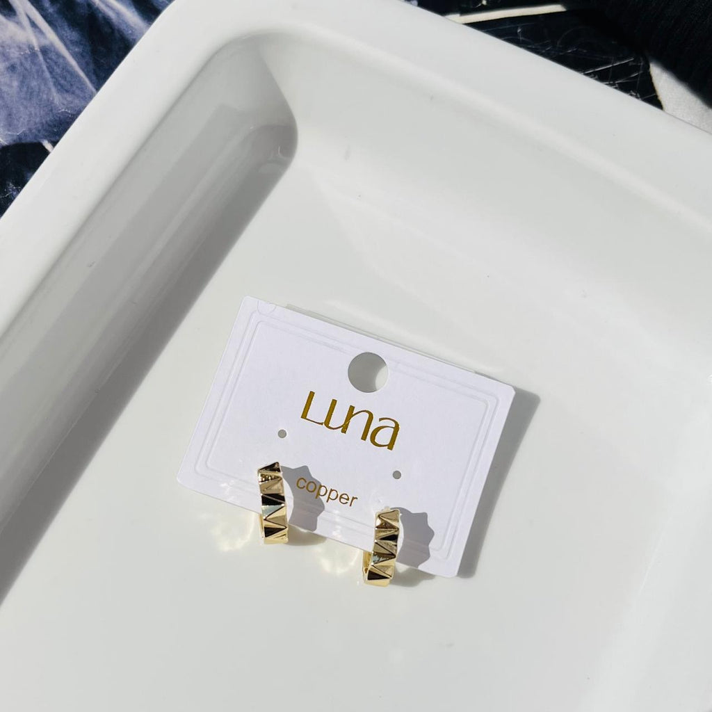 Small Textured Hoops ~ Anti Tarnish