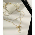 2 layer Bow Necklace