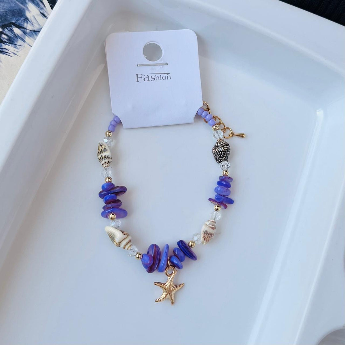 Purple Star Fish Bracelet