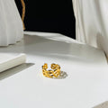 Wavy Adjustable Ring ~ Anti Tarnish