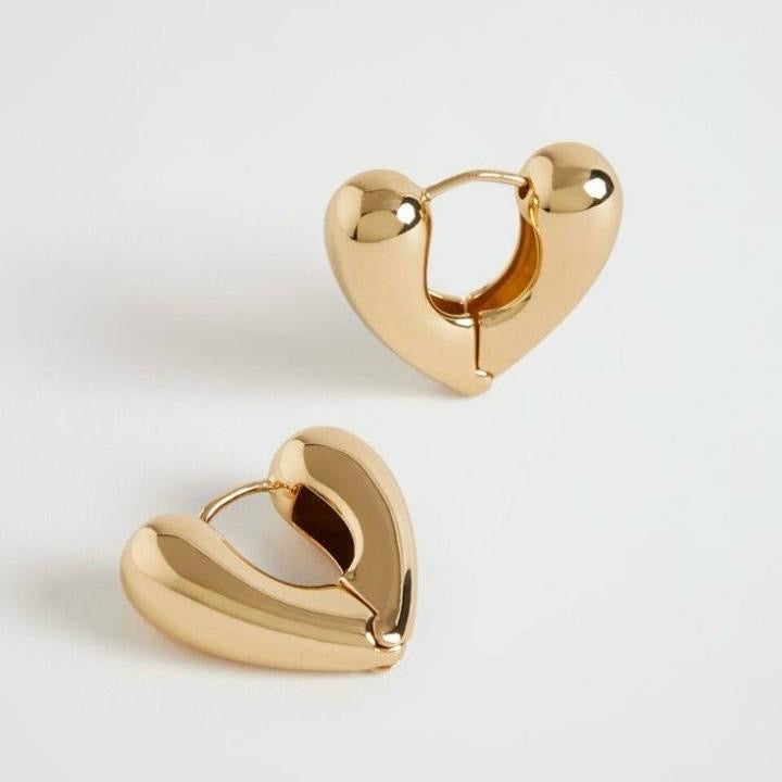 Heart hoops ~ Anti Tarnish