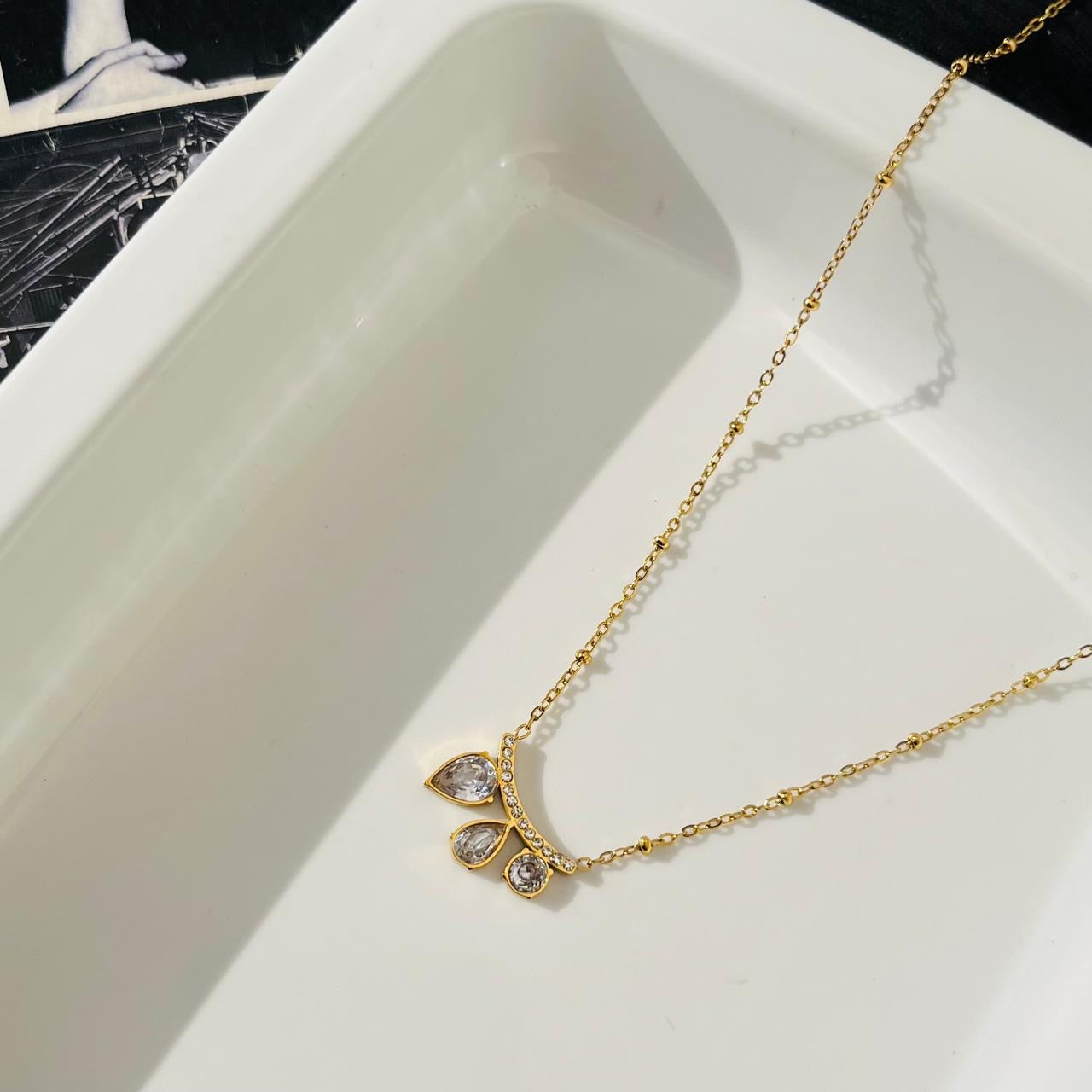 Stella Diamond Necklace ~ Anti Tarnish