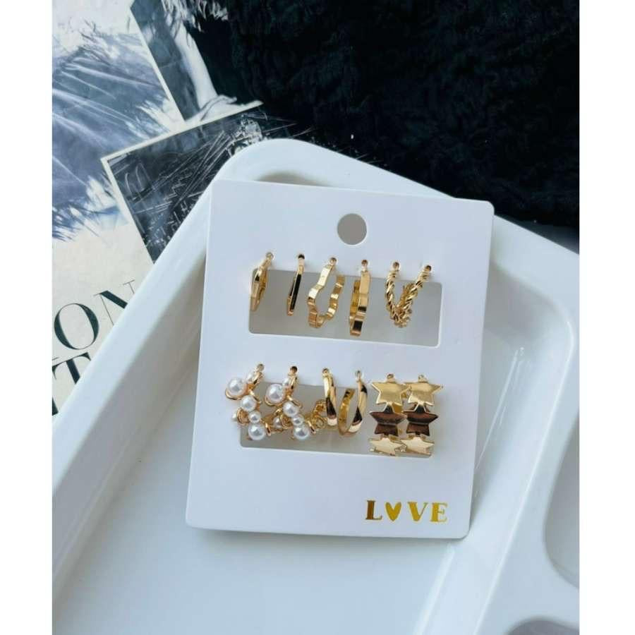 Earrings combo card ( 6 pairs )