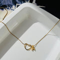 A initial Heart Necklace ~ Anti Tarnish