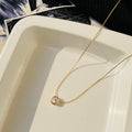 Circle Diamond Necklace
