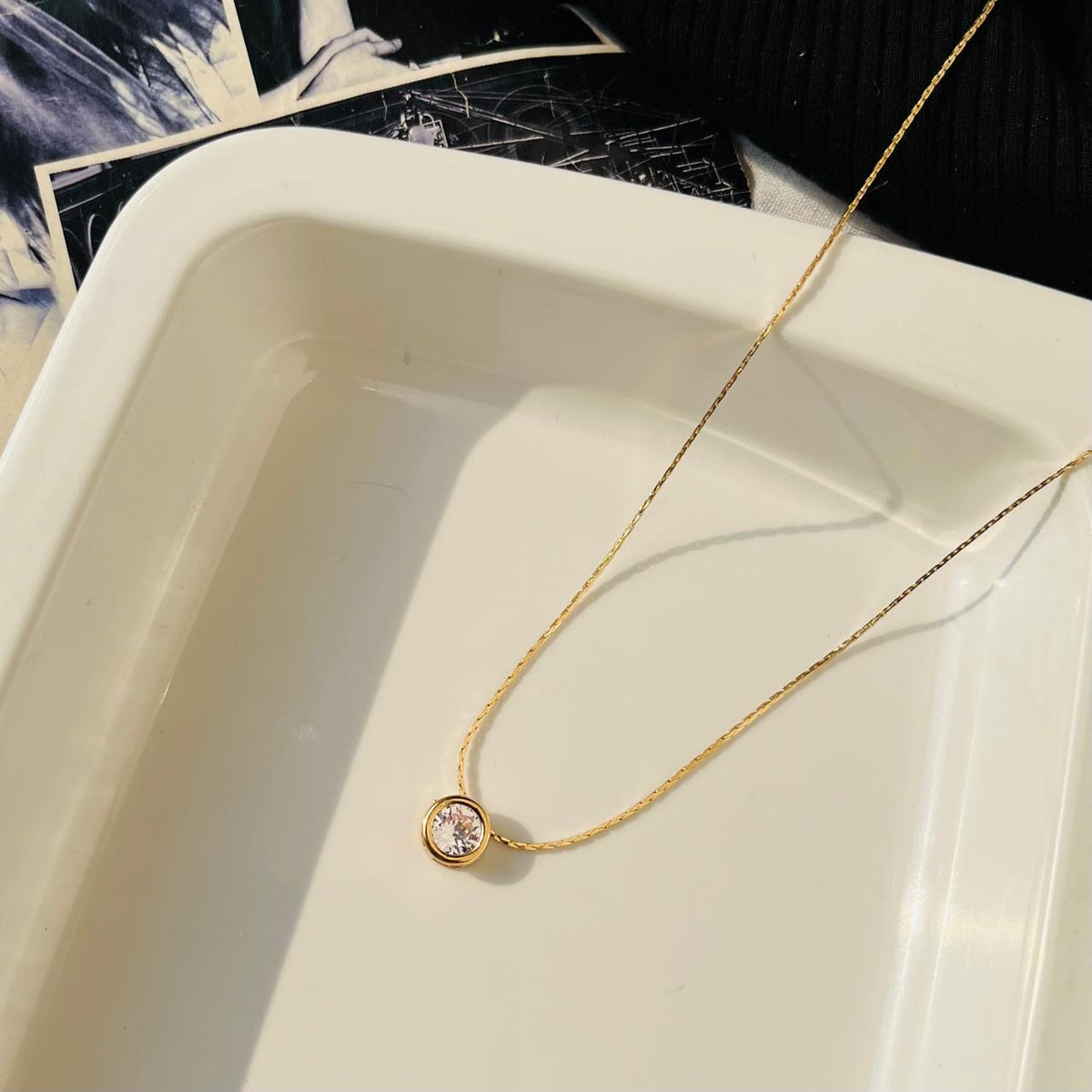 Circle Diamond Necklace