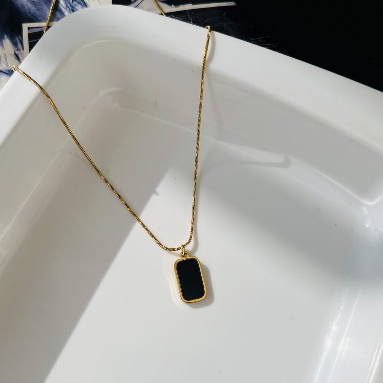 Maeve Black Necklace ~ Anti Tarnish