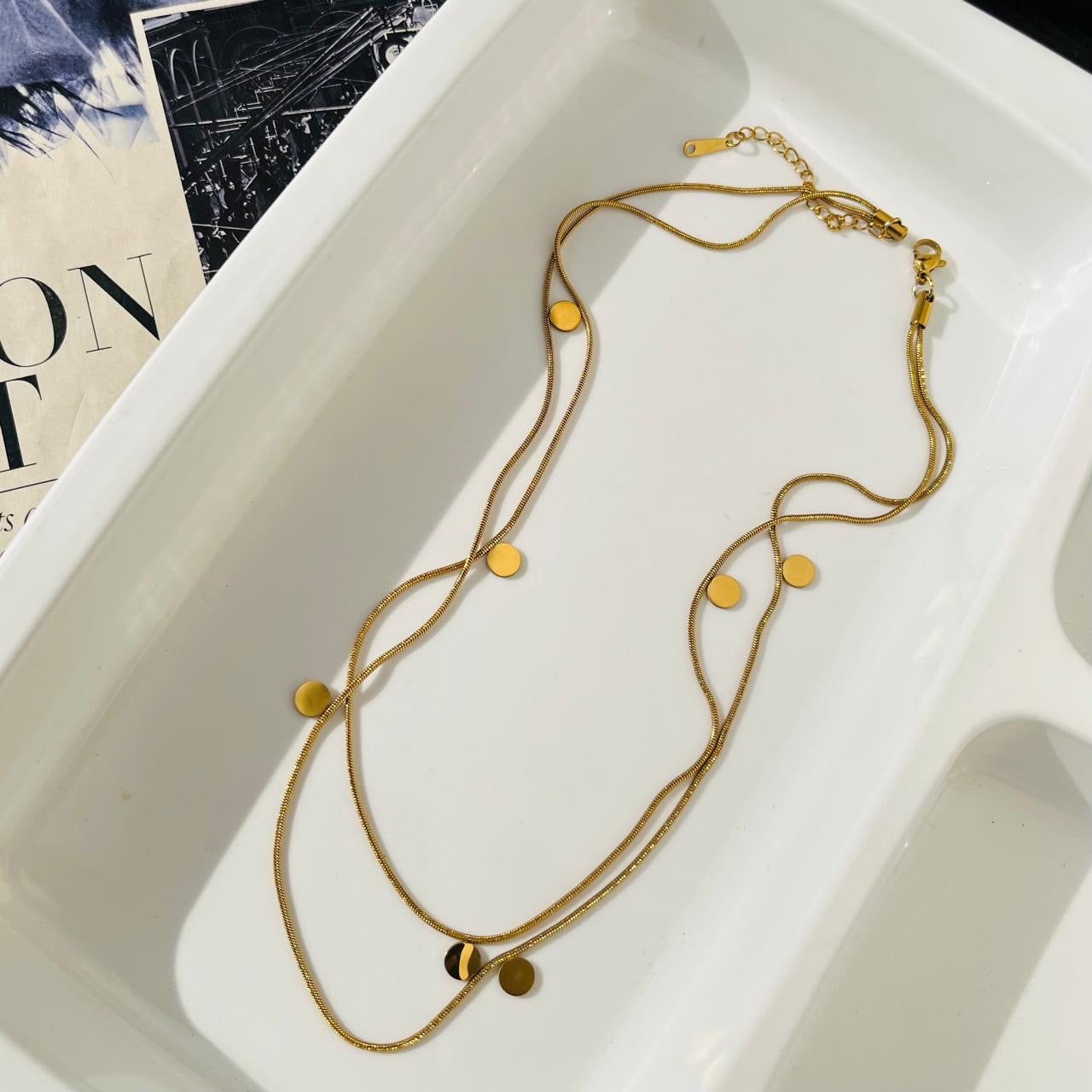 Evelyn Layered Necklace ~ Anti Tarnish
