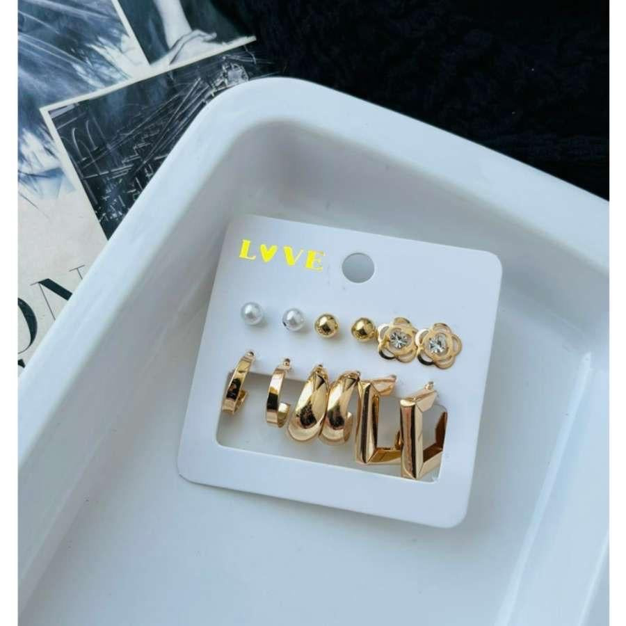 Dahlia Earrings Combo (₹15 per pair)