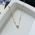 Heart Diamond Necklace ~ Anti Tarnish