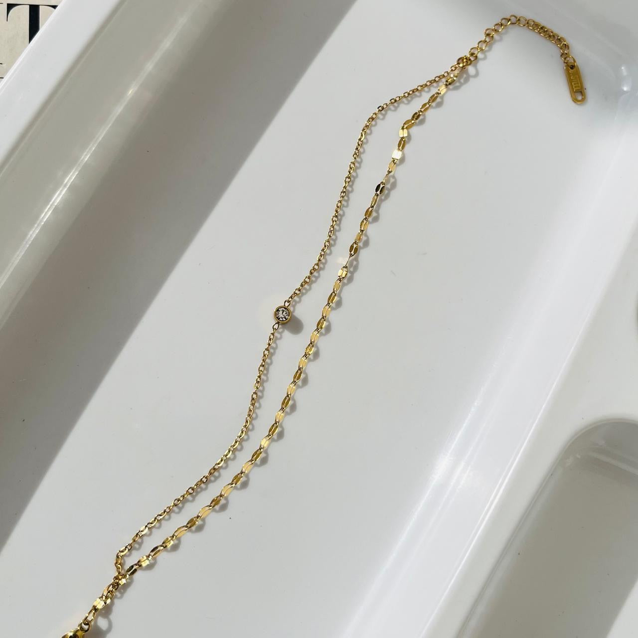 2 layer Stone Bracelet ~ Anti Tarnish