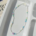 Coral White Choker Necklace