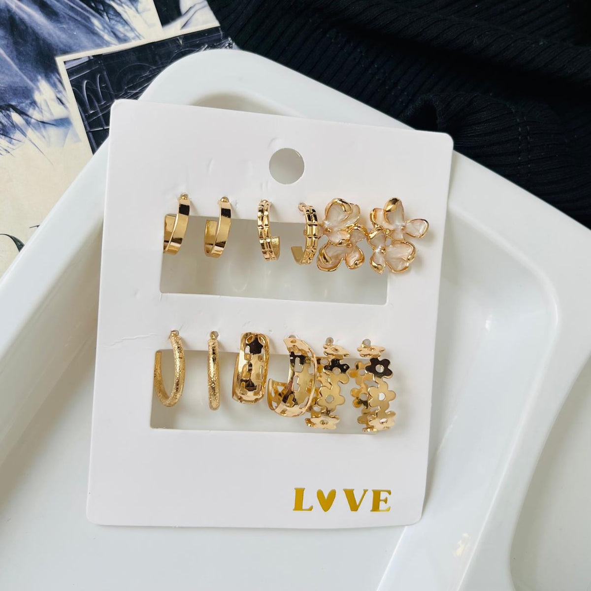 Flower Earrings Combo ( ₹20 per pair )
