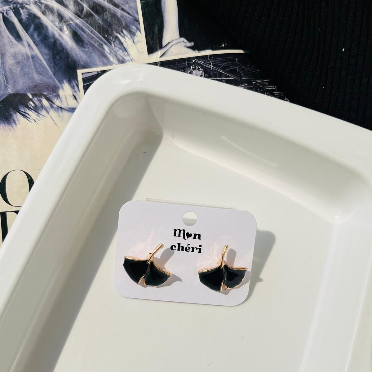 Black Rylee Earrings
