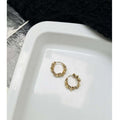 Textured Hoops ~ Anti Tarnish