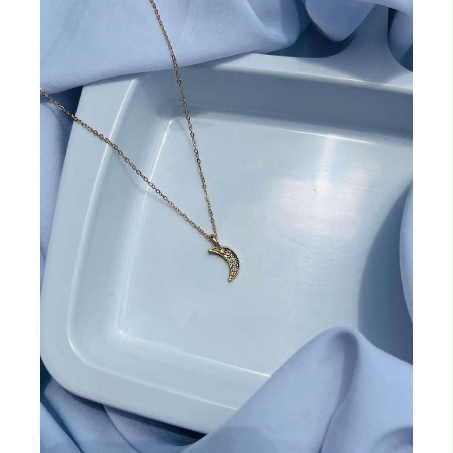 Rosegold/ Golden Moon Necklace