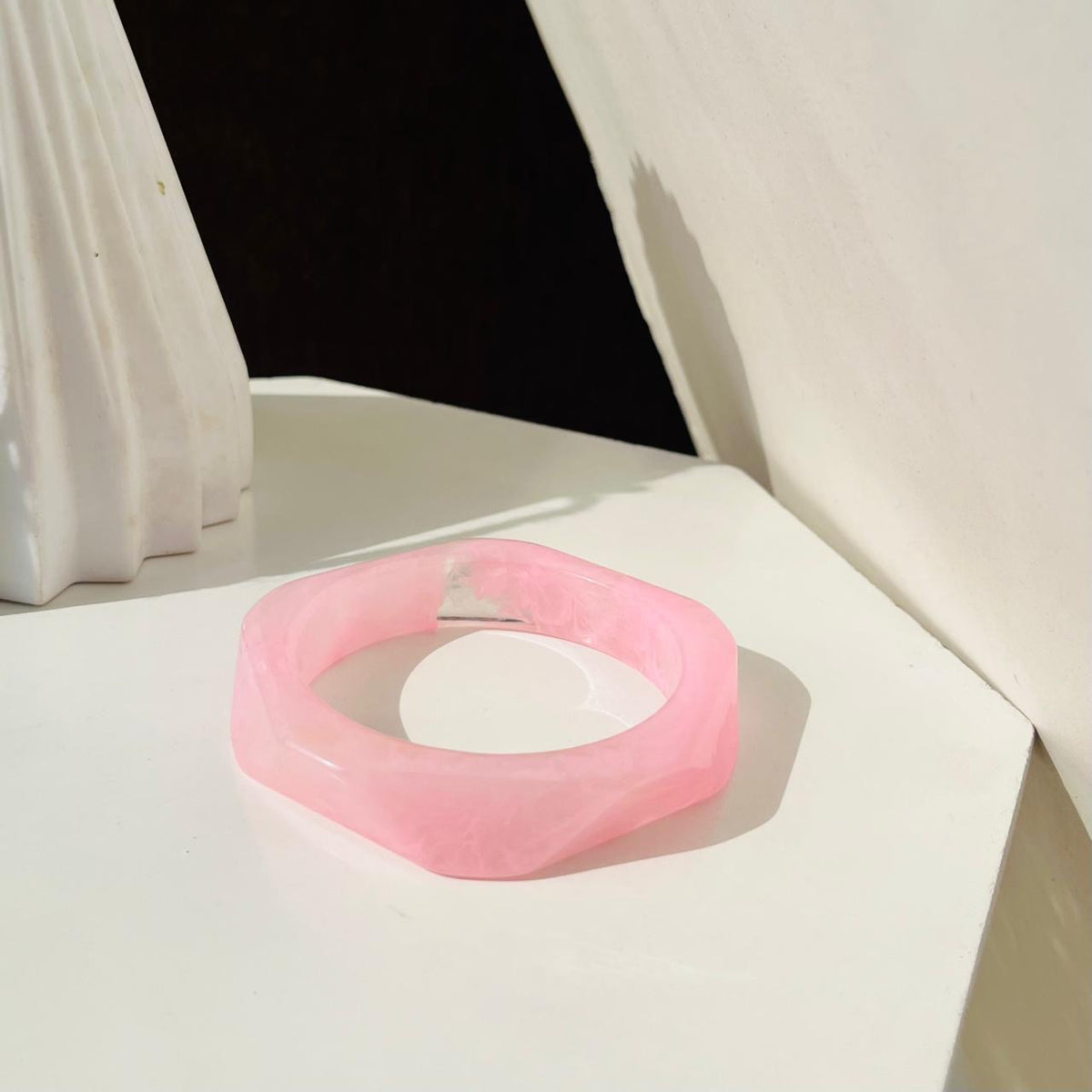 Pink Acrylic Bangle