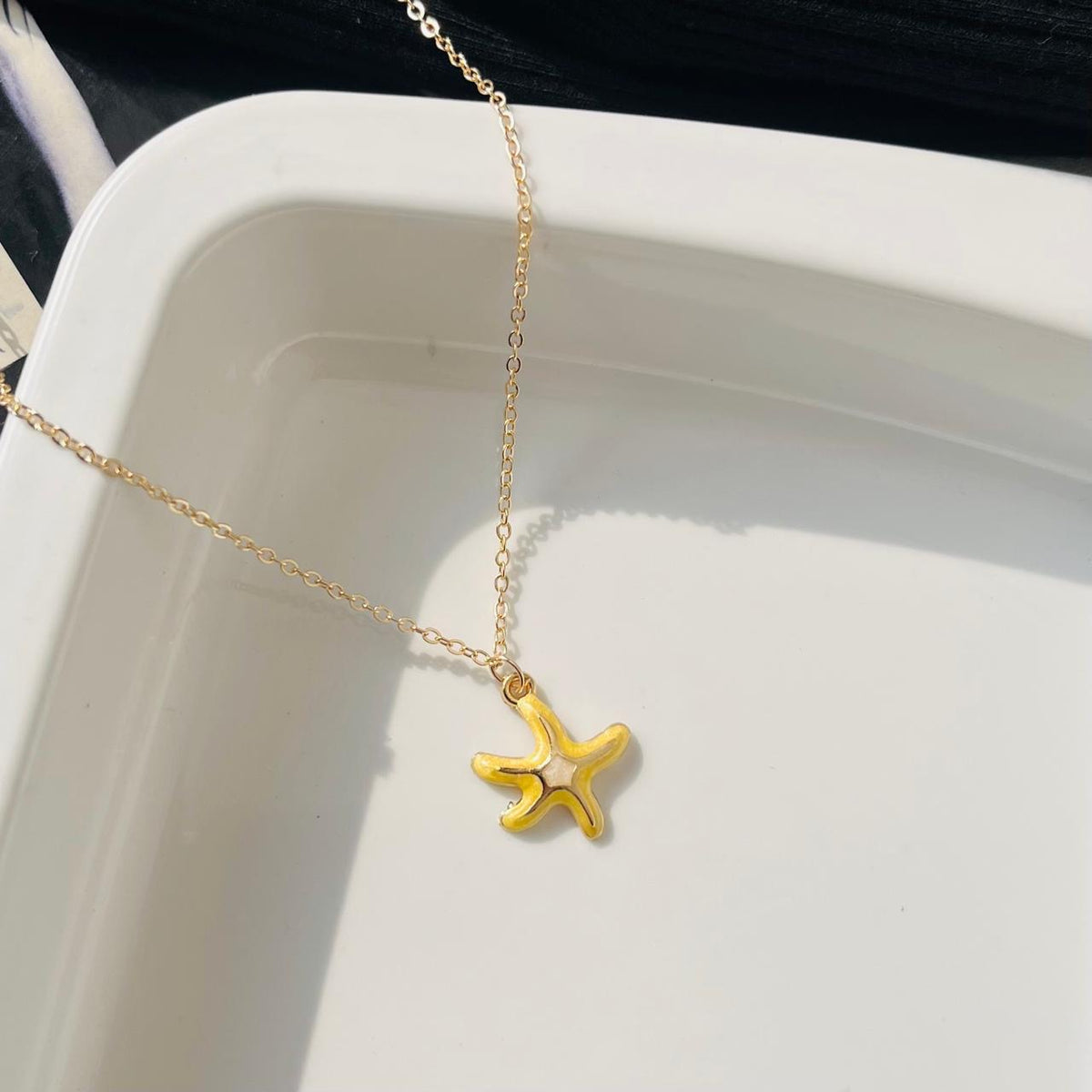 Yellow Star Necklace