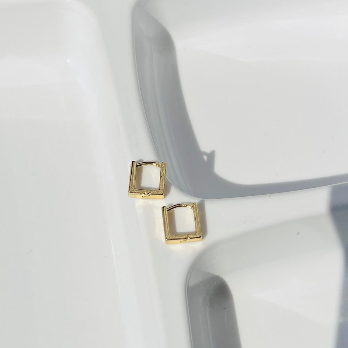 Small Square Hoops ~ Anti Tarnish