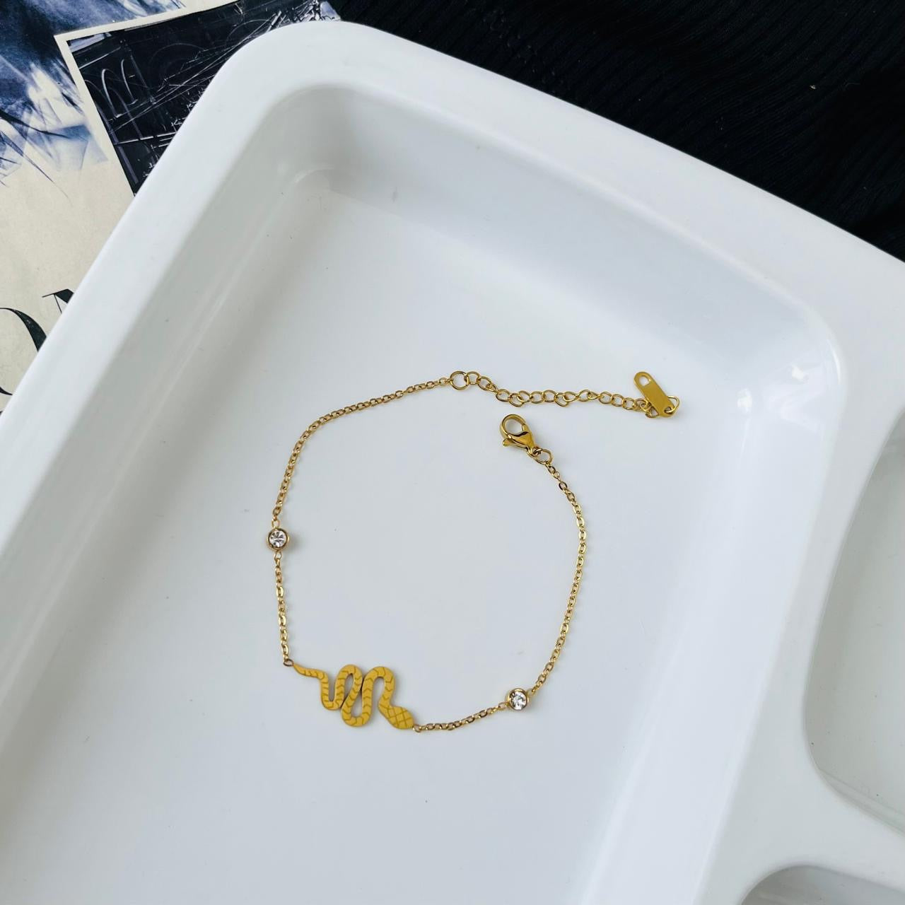 Snake Diamond Bracelet ~ Anti Tarnish