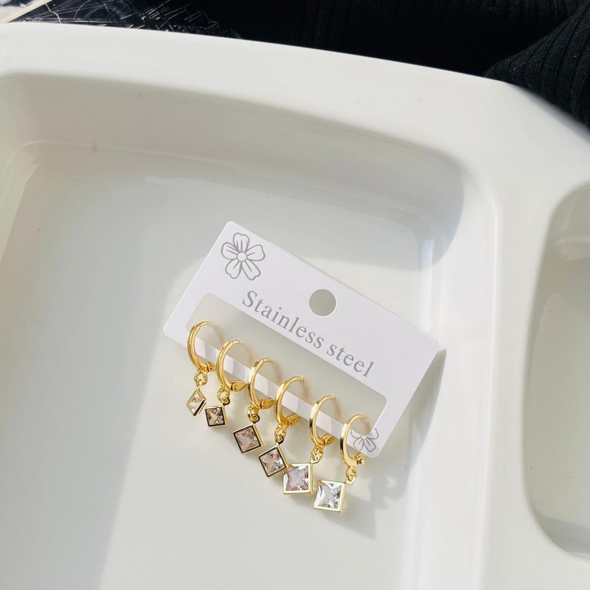 Stell Earrings Combo ~ Square