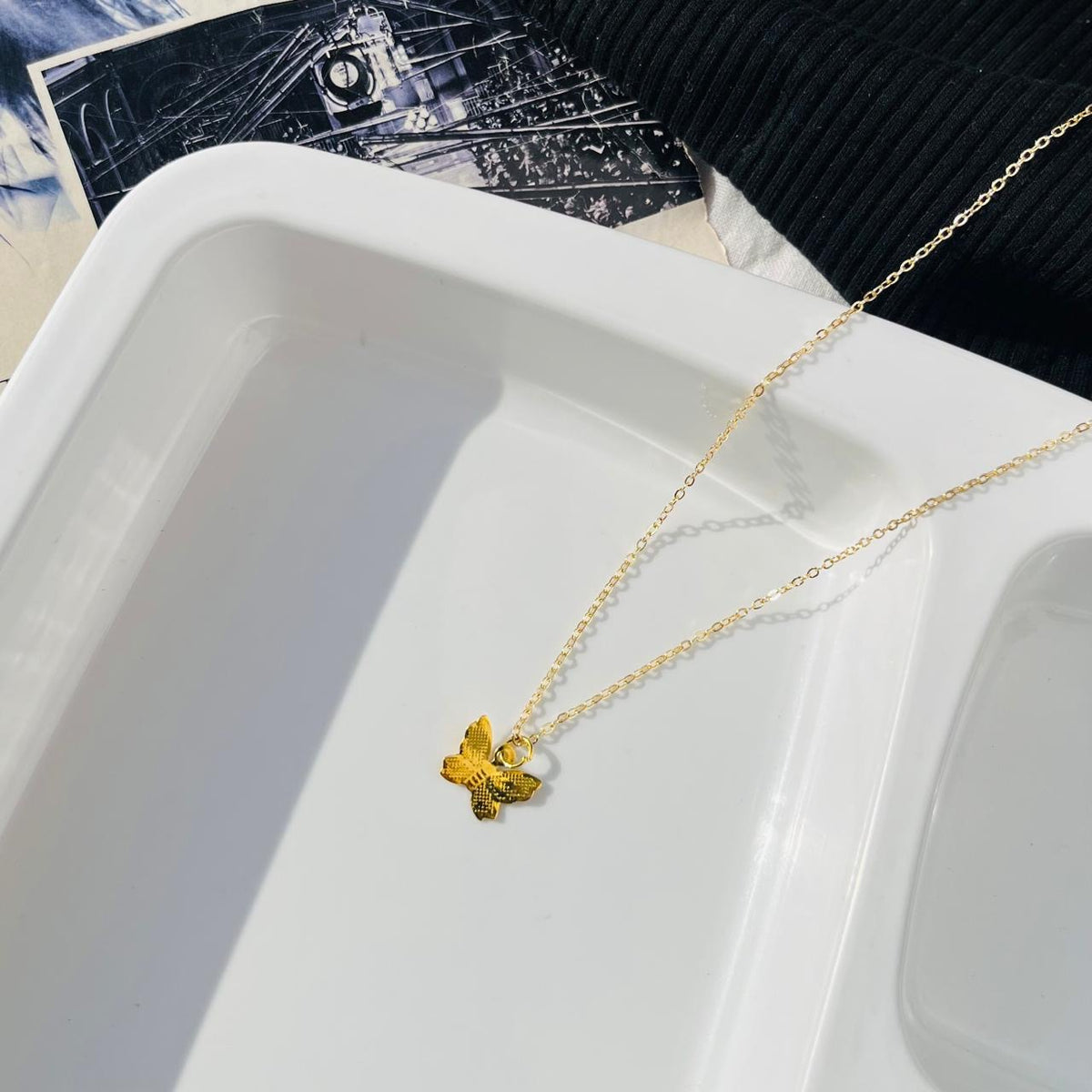 Golden Butterfly Necklace