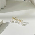 Bow Pearl Earrings