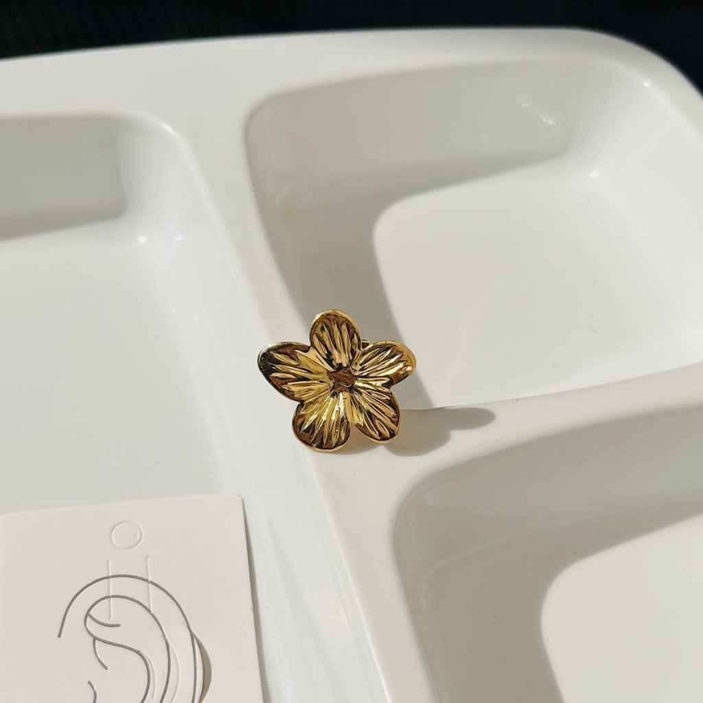 Flower Ear Cuff ~ Adjustable