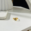 Heart Anti Tarnish Ring ~ Adjustable