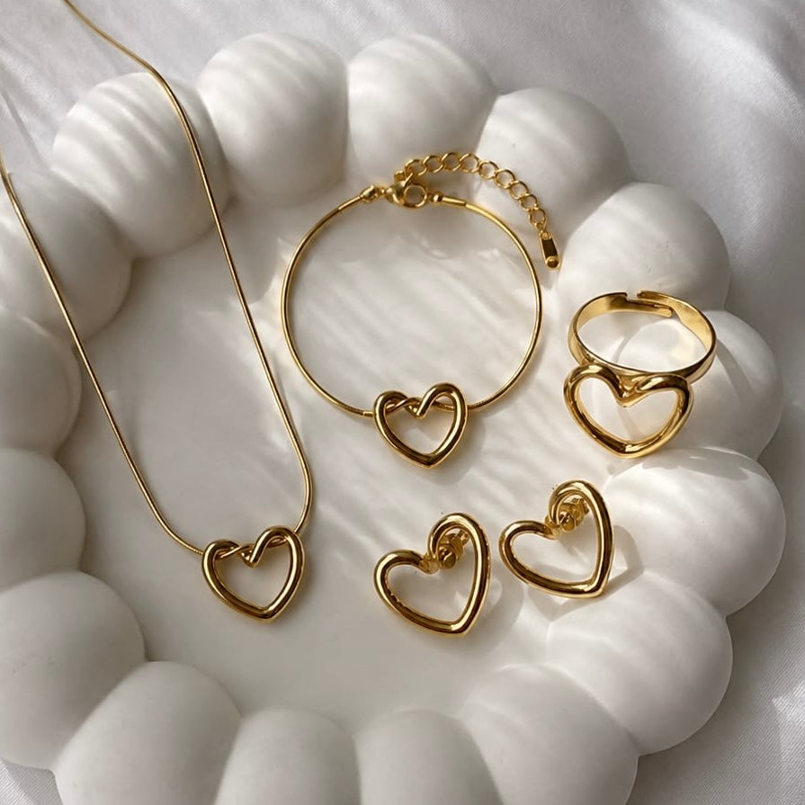 Heart Set ~ Anti Tarnish