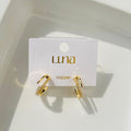 Celia Diamond Hoops ~ Anti Tarnish