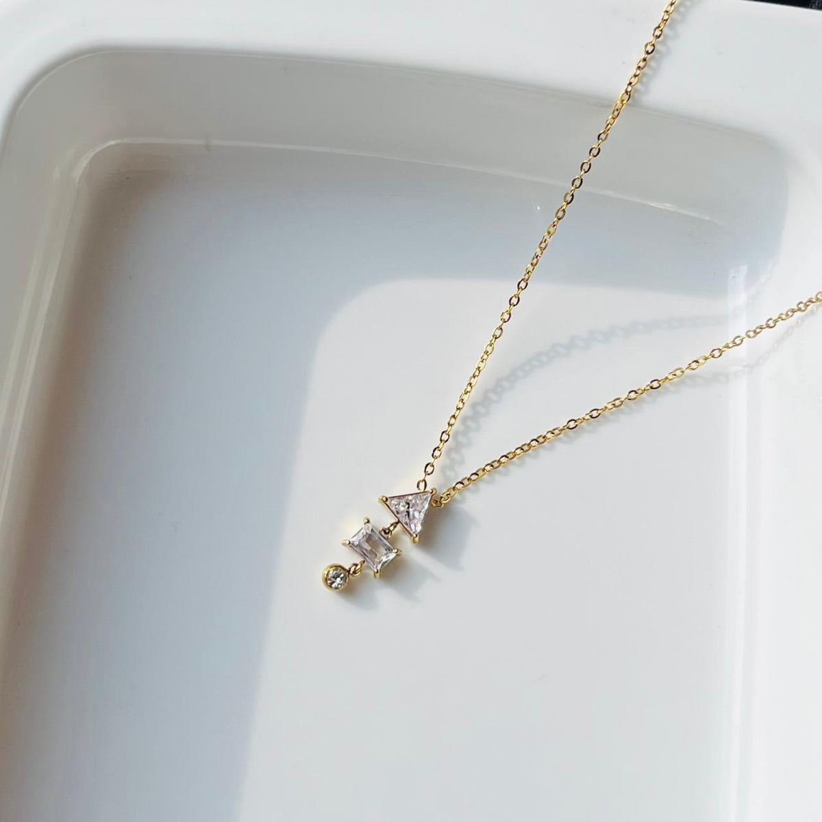 Evelyn Diamond Necklace ~ Anti Tarnish