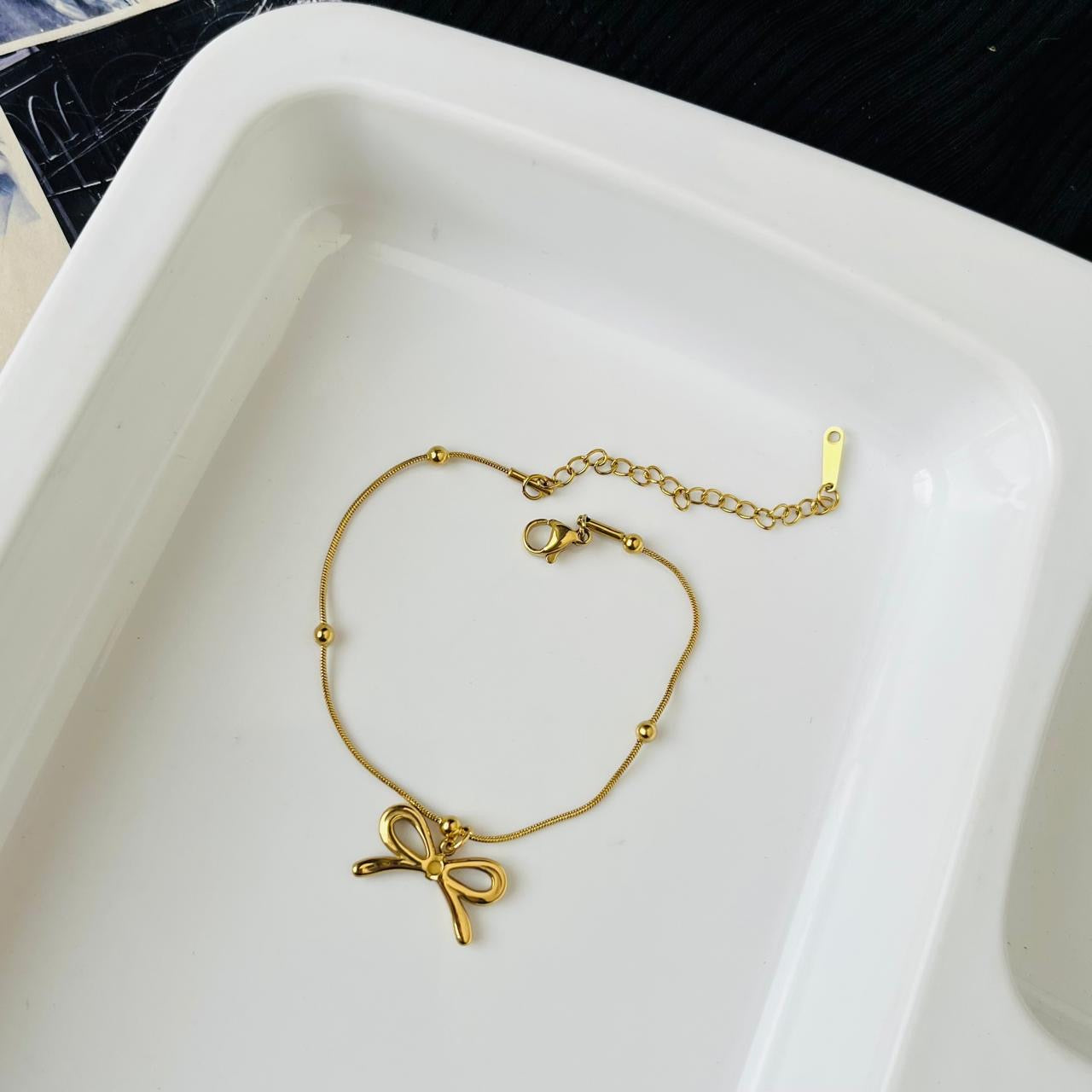 Bow Bracelet ~ Anti Tarnish