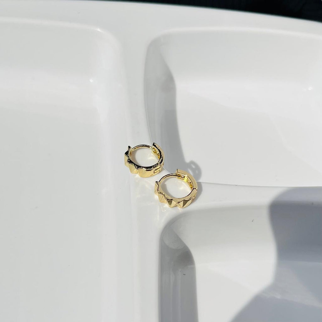 Small Textured Hoops ~ Anti Tarnish