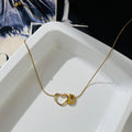 Heart D Initial Necklace ~ Anti Tarnish