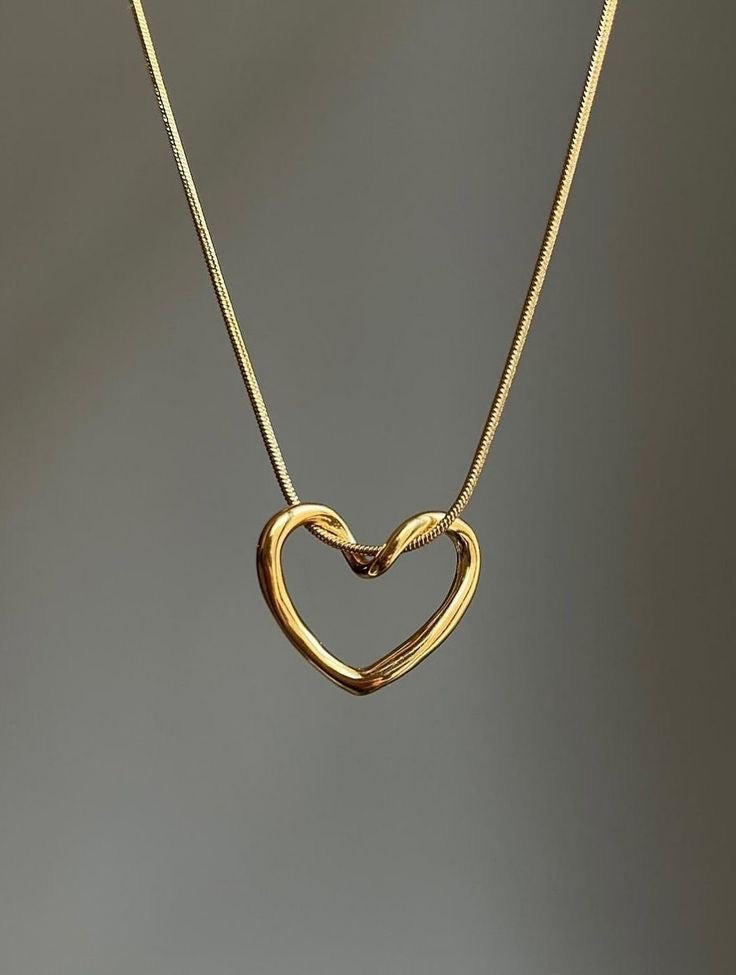 Open Heart Necklace ~ Anti Tarnish