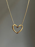 Open Heart Necklace ~ Anti Tarnish