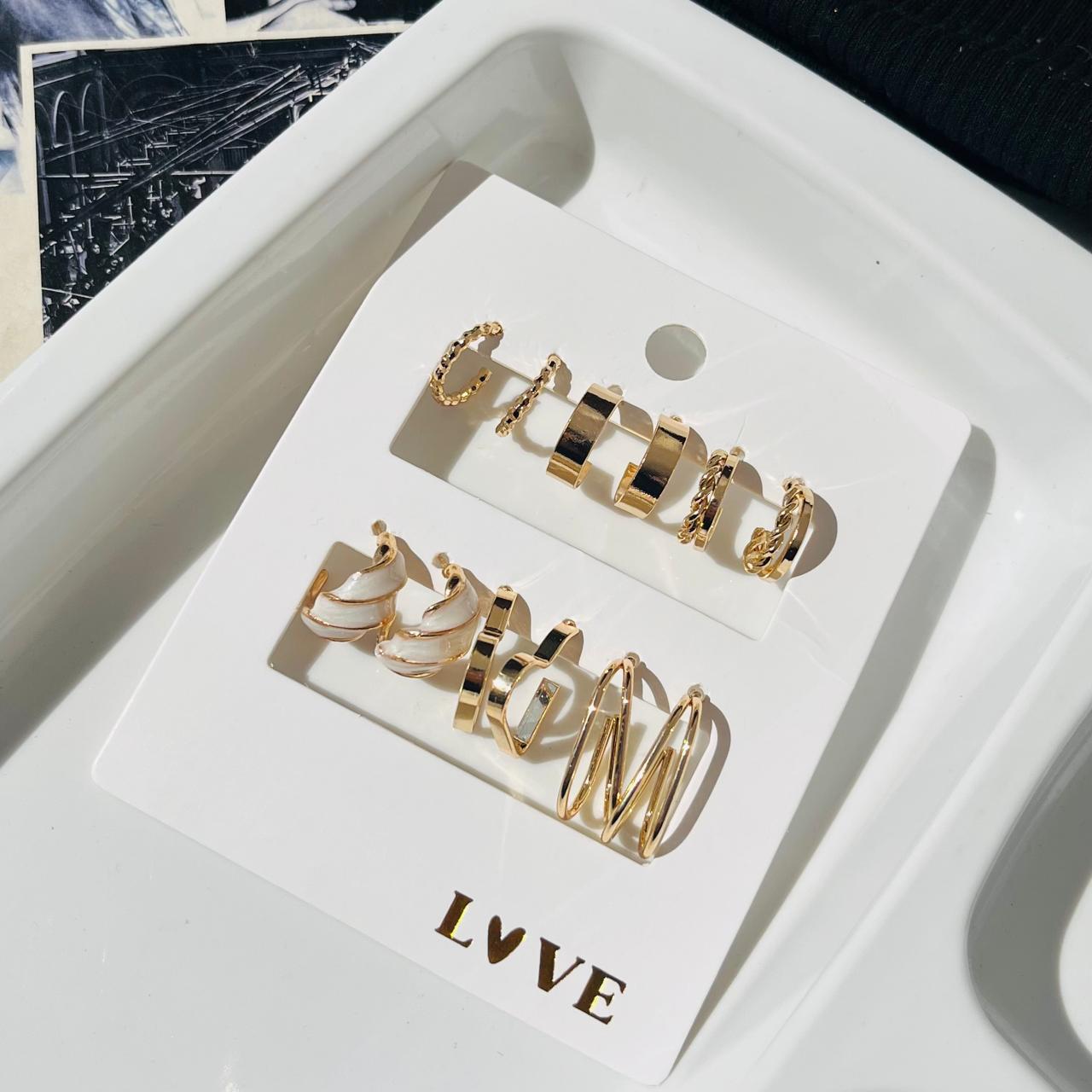 Ruby Earrings Combo (₹20 Each Pair)