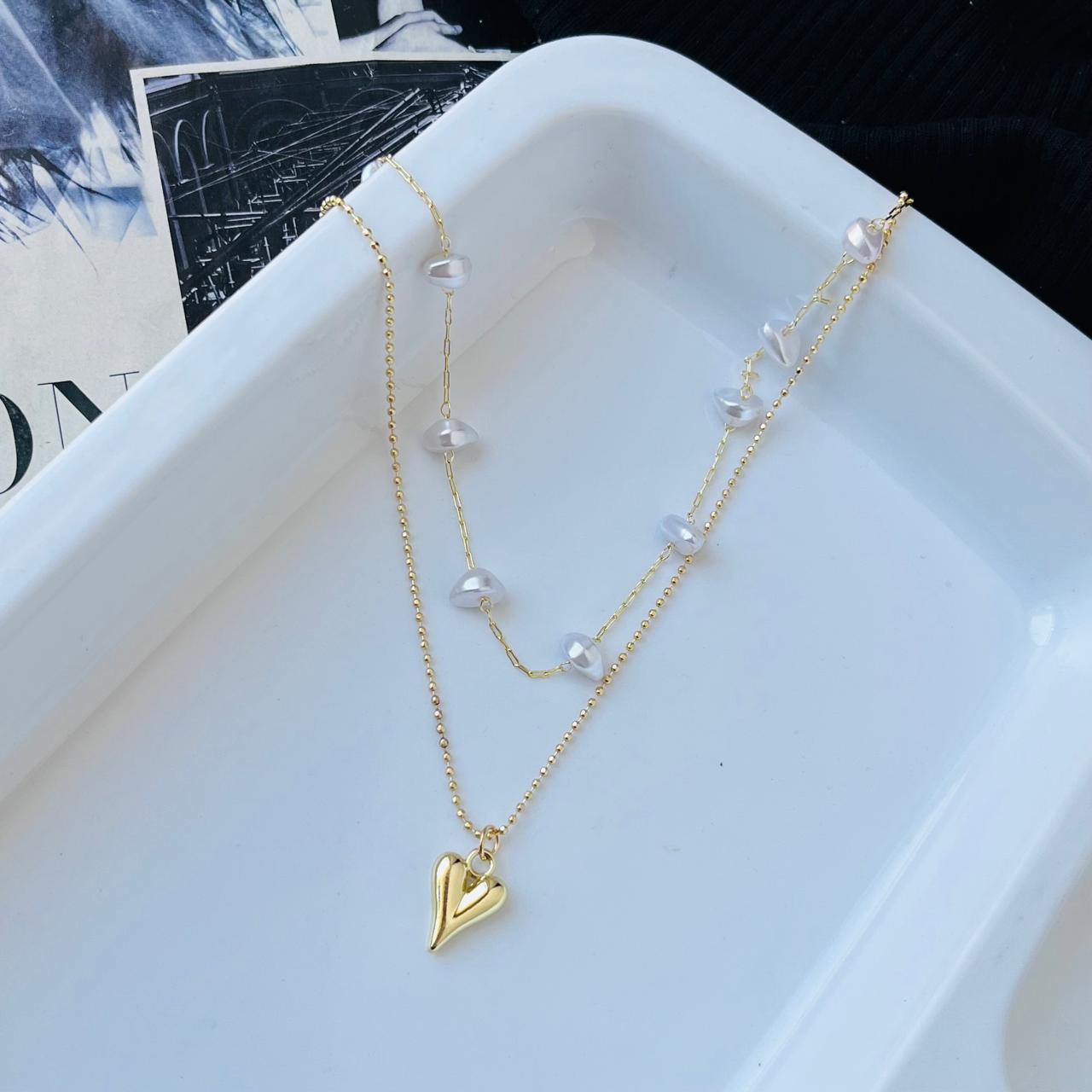 Maria Heart Necklace