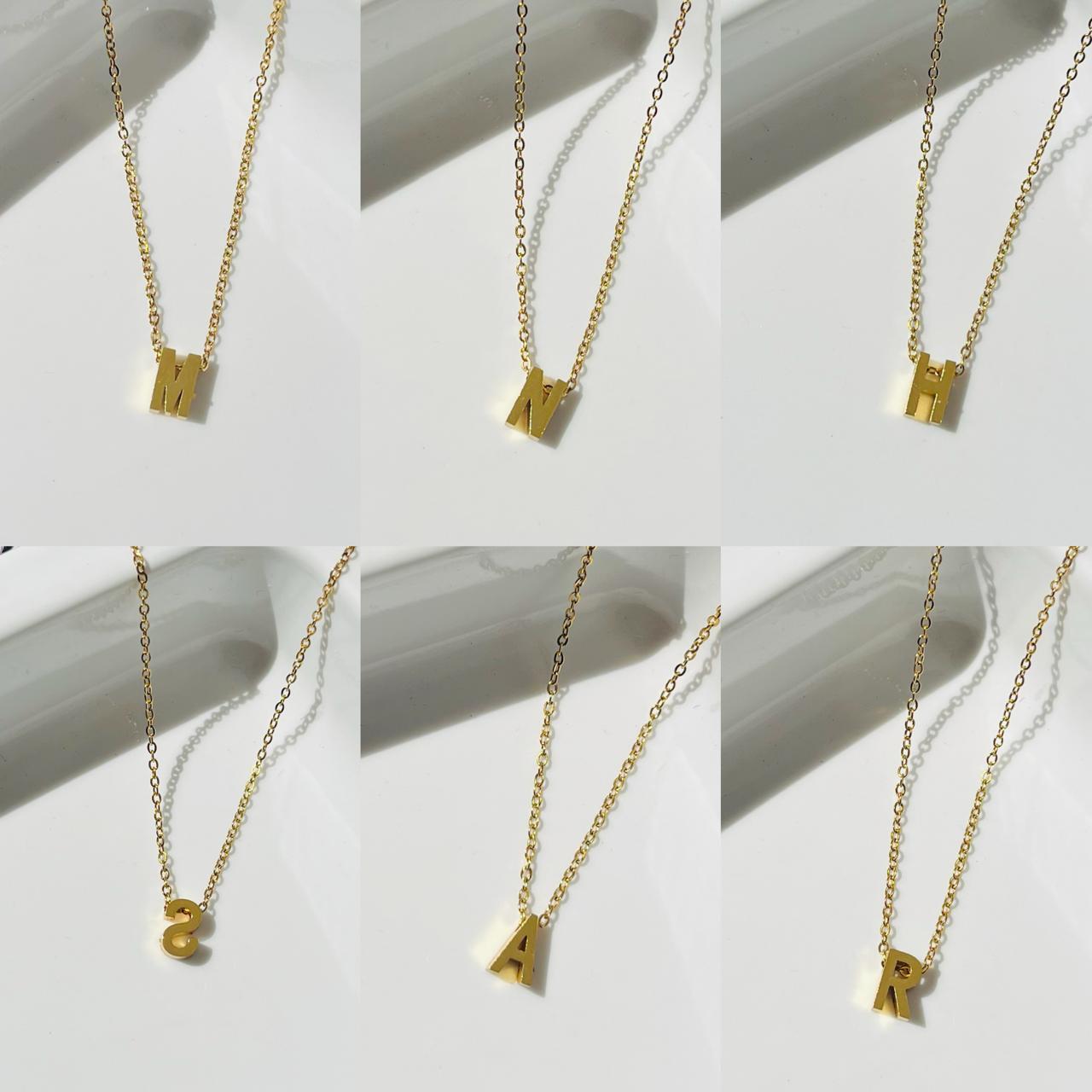 Minimal Initial Necklace (Anti Tarnish)