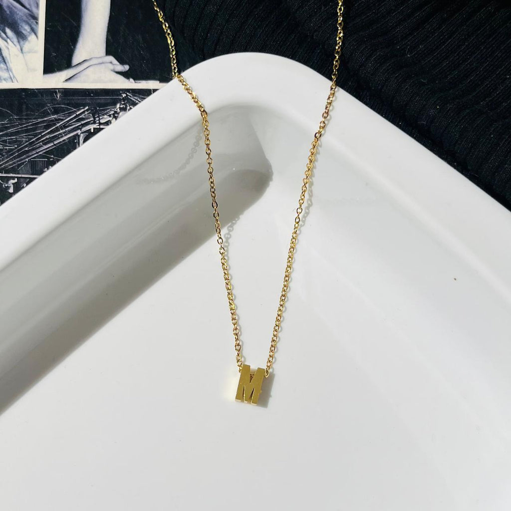 Minimal Initial Necklace (Anti Tarnish)