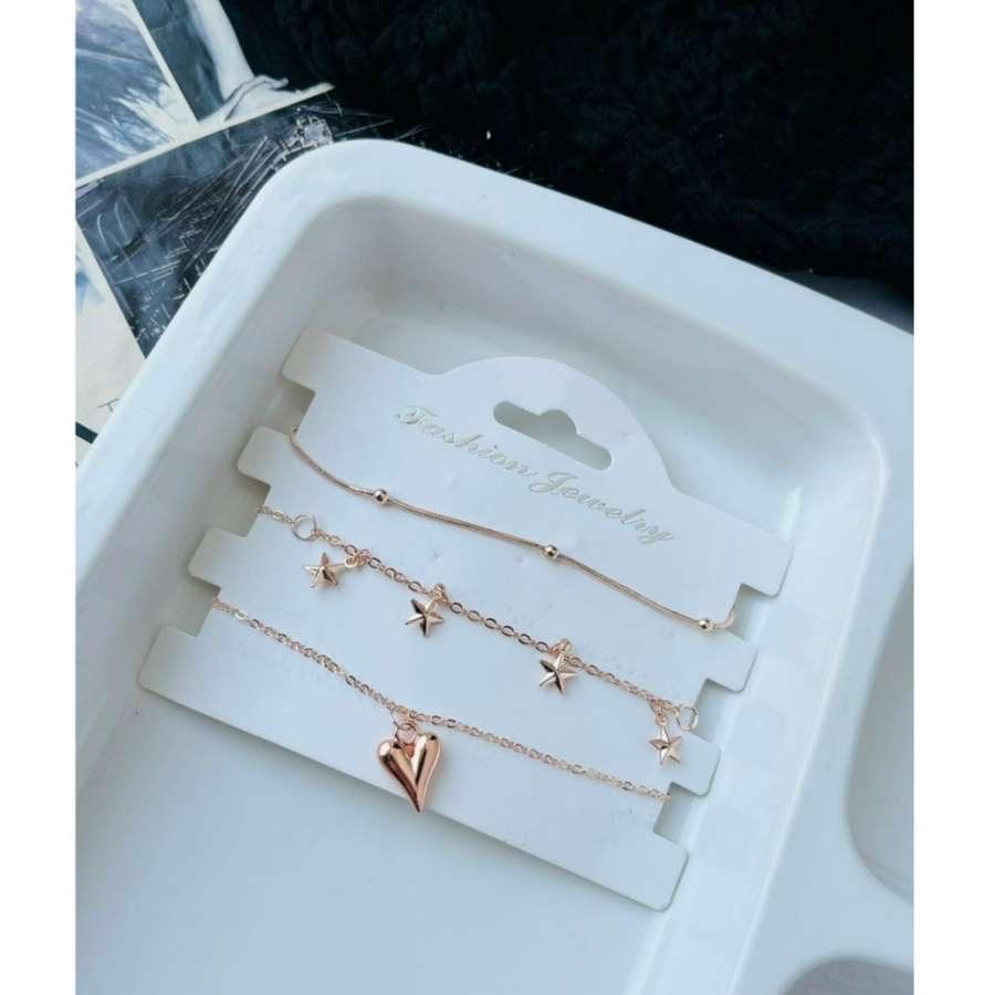 Heart Stars Bracelets Stacks Card