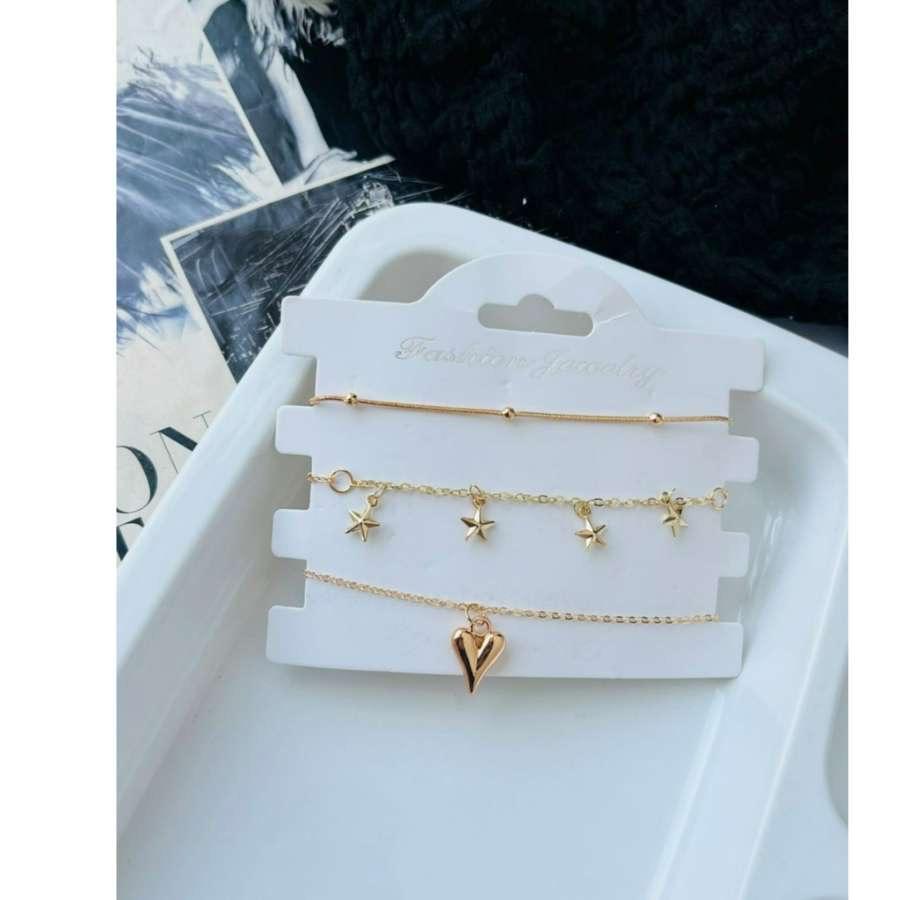 Heart Stars Bracelets Stacks Card