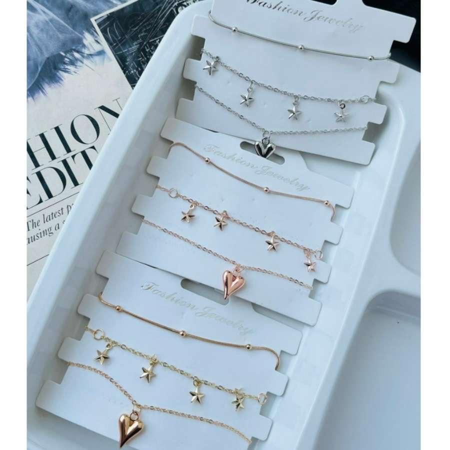 Heart Stars Bracelets Stacks Card