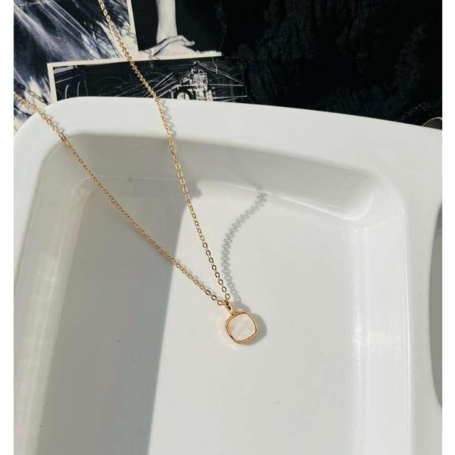 Squircle Charm Necklace