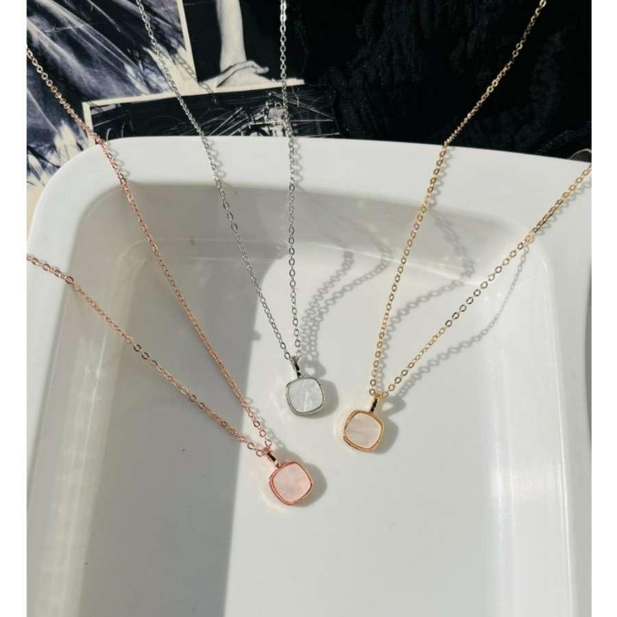 Squircle Charm Necklace