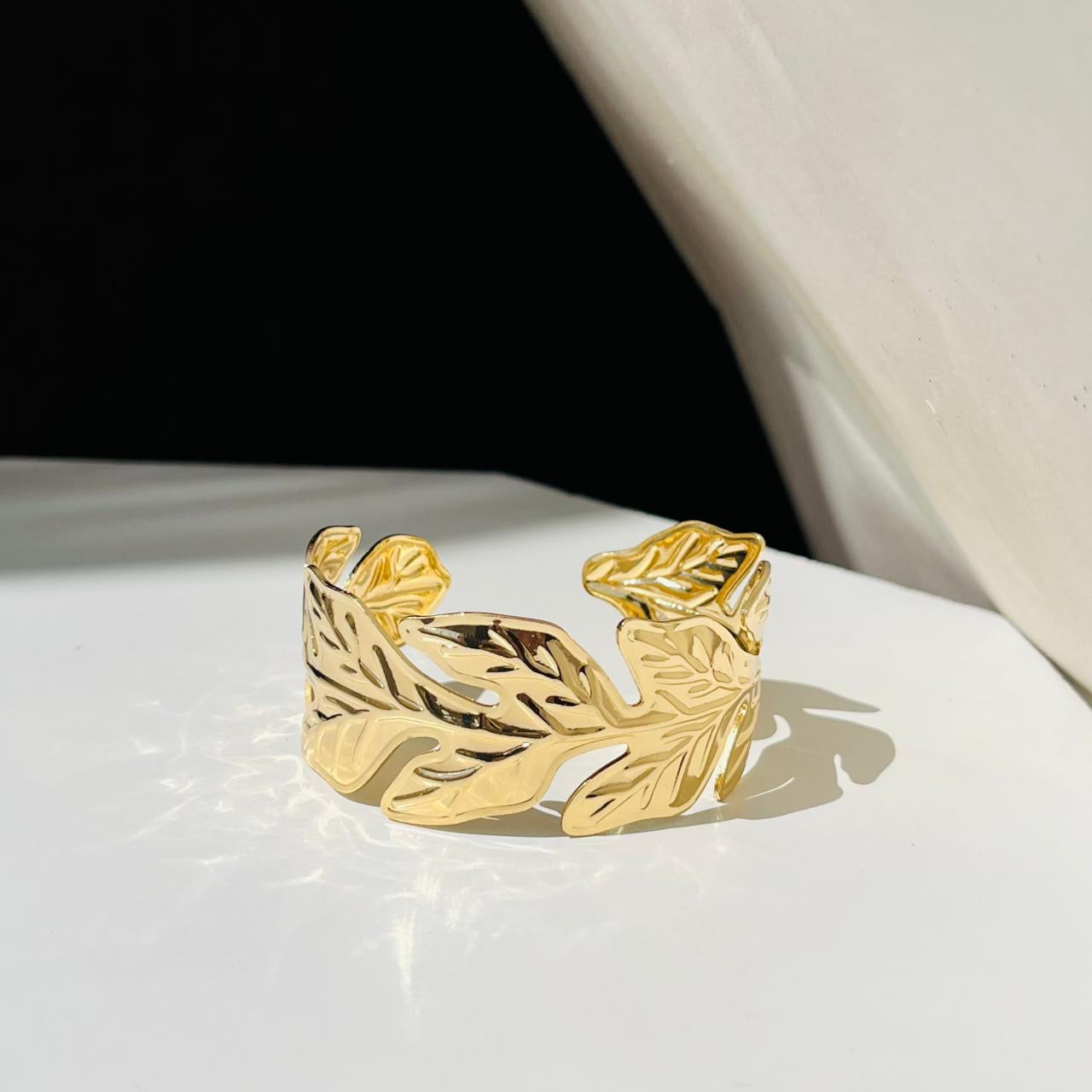 Leafy Cuff Bracelet